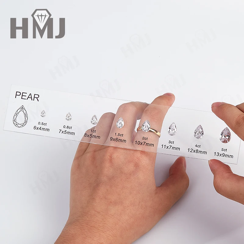 Upgraded Version Tester Tools Gemstones Diamond Tools Size Reference Color Clarity Shape Master Stone Set for Jewelry Making