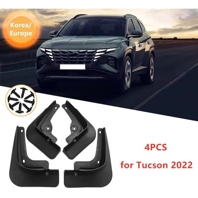 Auto Parts Strong Toughness Car Fenders Mudguard For Hyundai Tucson 2022 Mud Flaps Splash Guard