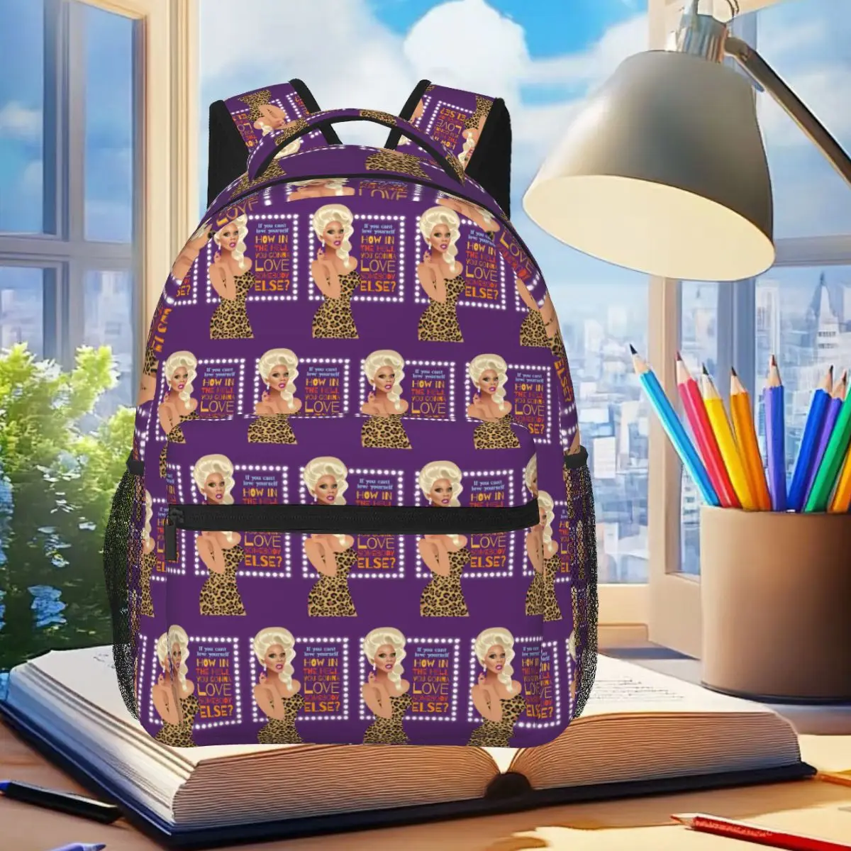 Drag Queen Royalty RuPaul's Drag Race Rupaul RPDR Backpack Student Boys Girls BookBag Children School Bag Laptop Shoulder Bags