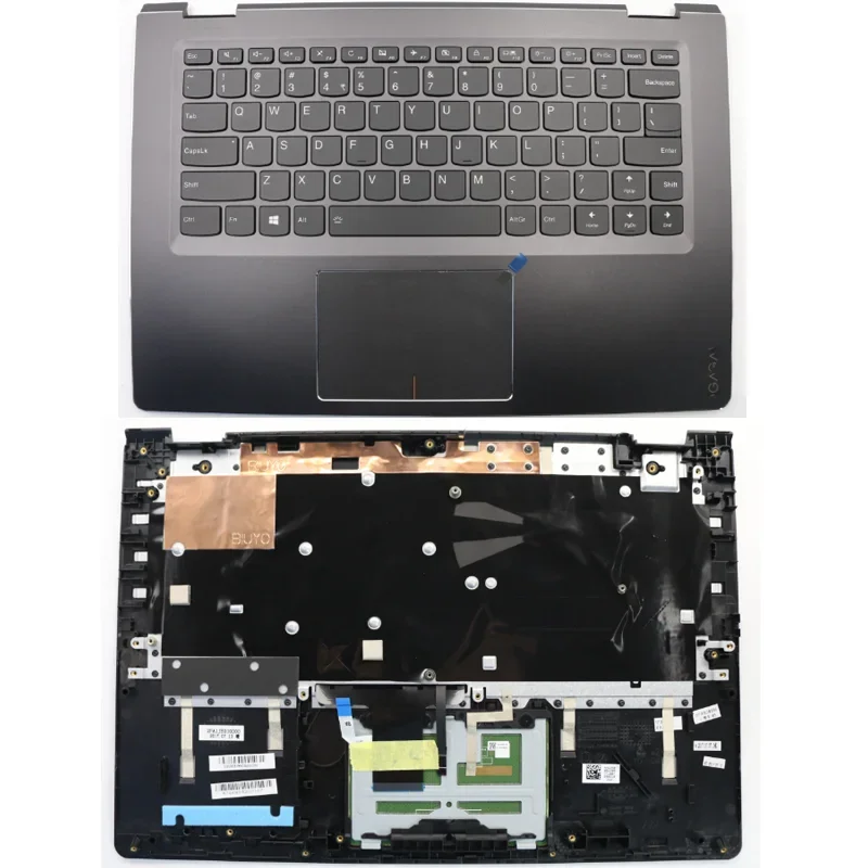 

New Upper Case for Lenovo ideapad Yoga 510-14ISK AST IKB Laptop C 80S7 BL BK W/KB ID 5CB0L66038 BLWT FP W/KB FR-AR 5CB0M32778