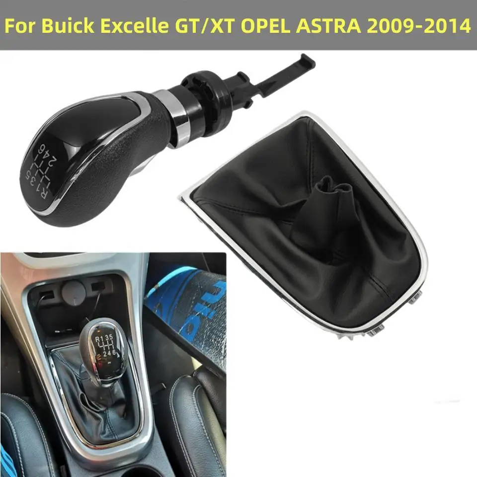 5/6 Speed Gear Shift Knob Shifter Lever Stick Gaiter Boot Cover Cars Accessories For Buick Excelle GT/XT OPEL ASTRA 2009-2014