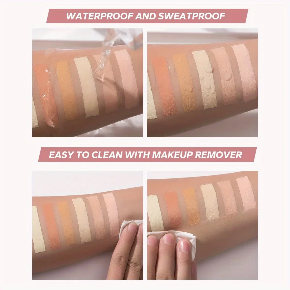 美容艶出しコンシーラークリーム 3 色色補正長期着用フルカバレッジ防水ニキビくま美白