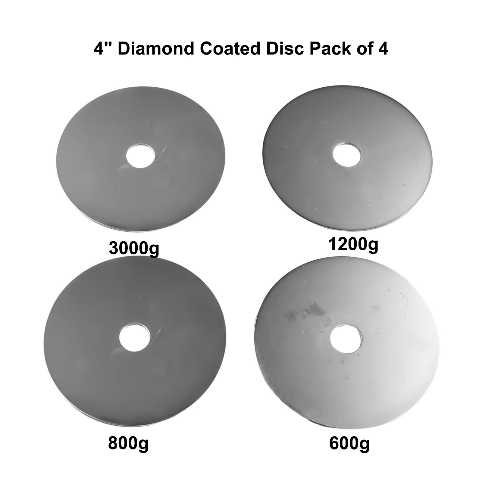 Enhance Your Jewelry Making with 4pcs 4 100mm Diamond Coated Flat Lap Wheels for Precise Grinding and Polishing