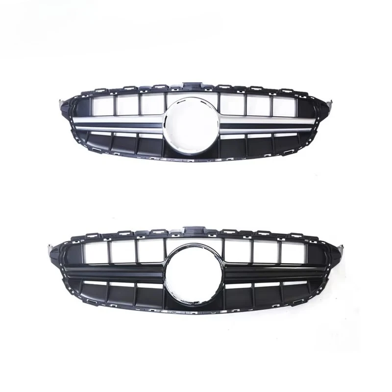 

Grille for C Class W205 Upgrade C63 Grille E63 GTS Car Front Bumper Grille 2015-2021