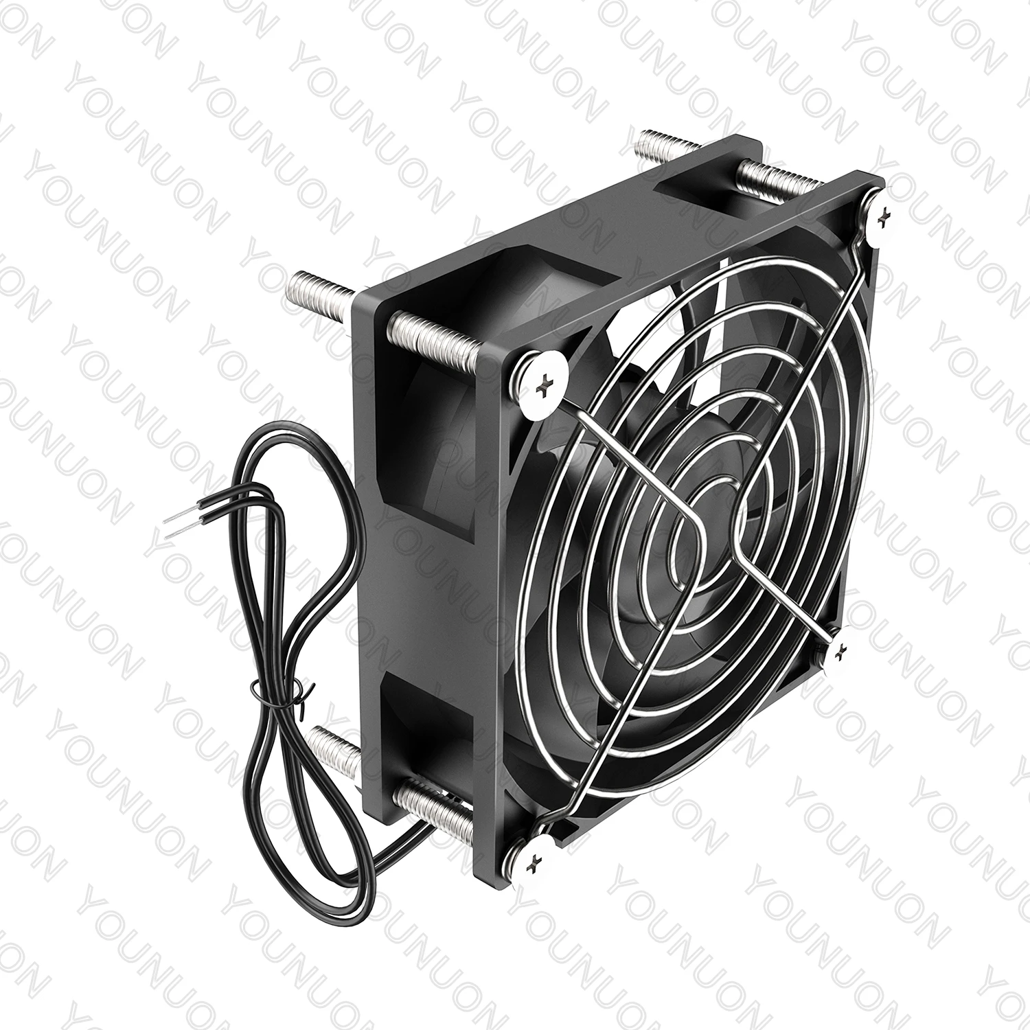 YOUNUON Dual Ball  92mm 9225 EC Brushless Fan AC 110V 115V 120V 220V 240V Axial Fan 92mm x 92mm x 25mm Comes with Srews/Grill