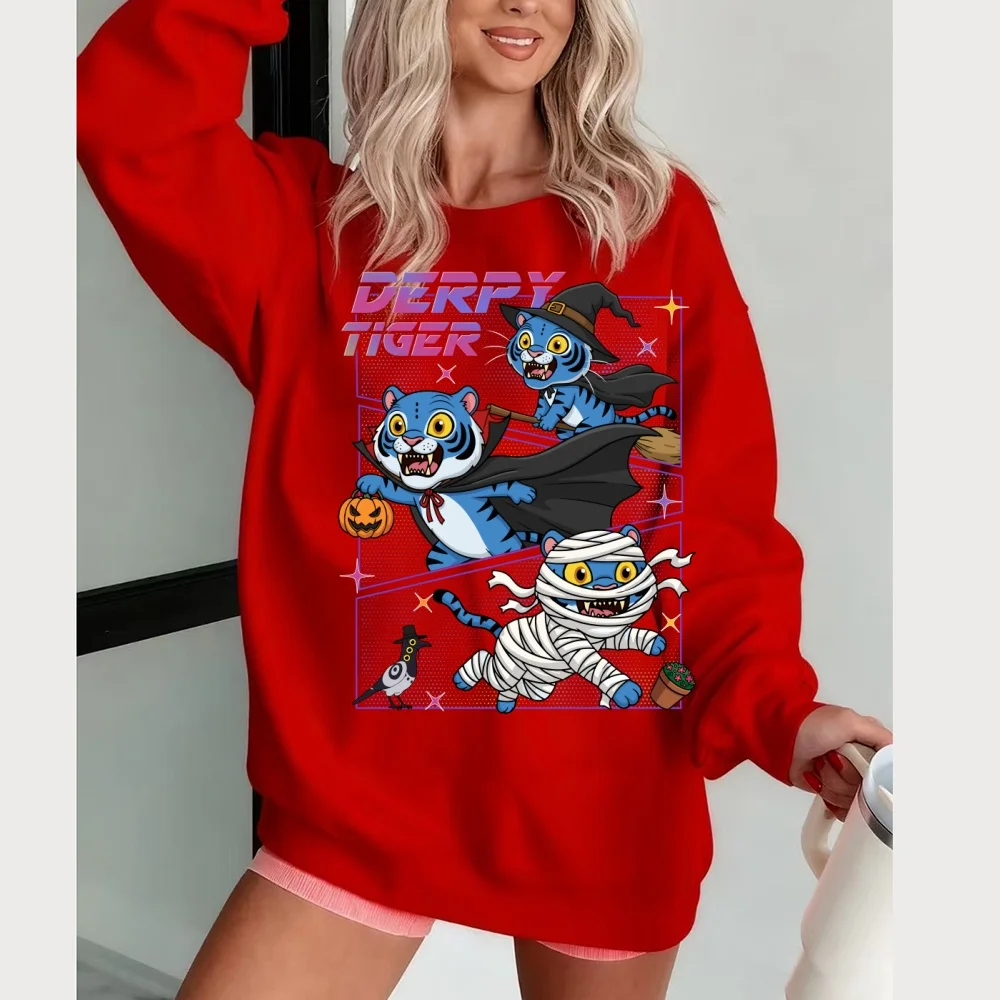 KPop デーモン ハンター メンズとレディース パーカー 2025 ハロウィン 奇妙なセーター デザイン プリント トップス メンズ スウェット パーカー レディース