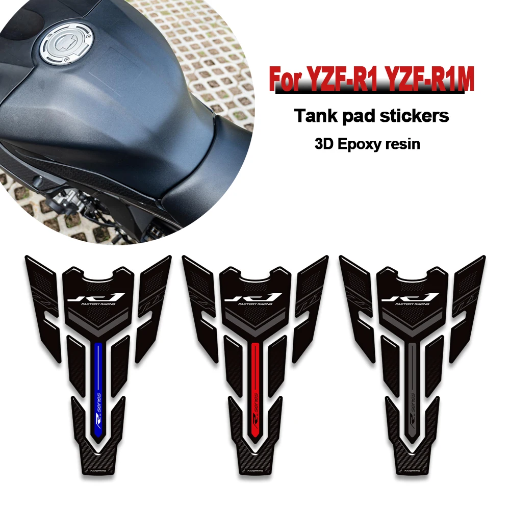 

For YZF R1 YZF R1M YZFR1 YZFR1M 2015-2025 Motorcycle Fuel Tank stickers protection stickers decals Waterproof kit