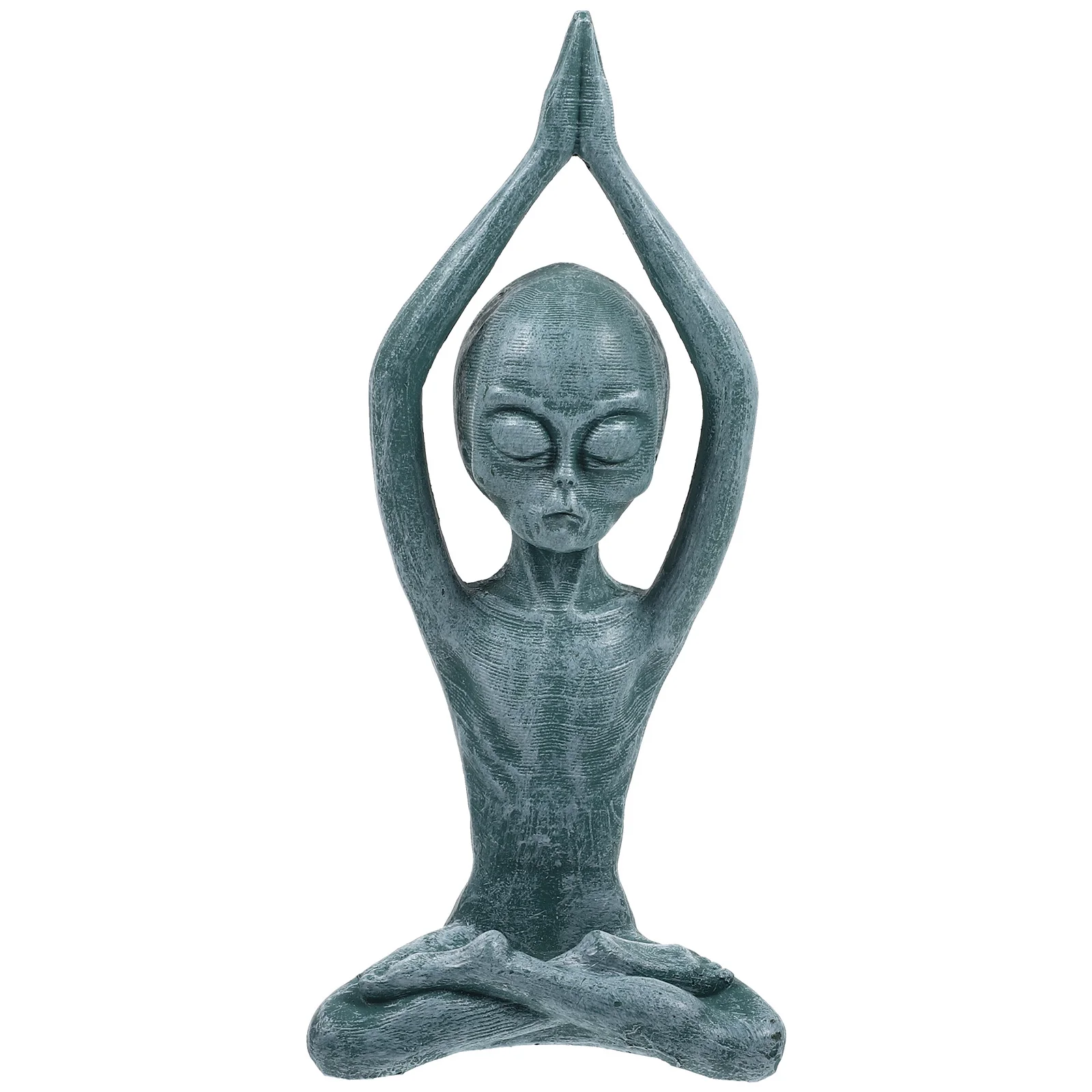 

1pc Resin Yoga Pose Desktop Statue For Home Study Office Bookshelf Decoration Resin Craft Ornament Garden Figurines