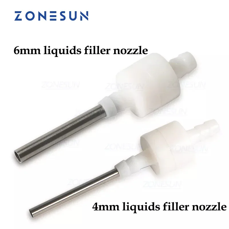 ZONESUN GFK-160 Liquid Filling Machine Nozzles For Digital Tiny Vials 5mm Small Size Filler Nozzle Filling Machine Spare Part