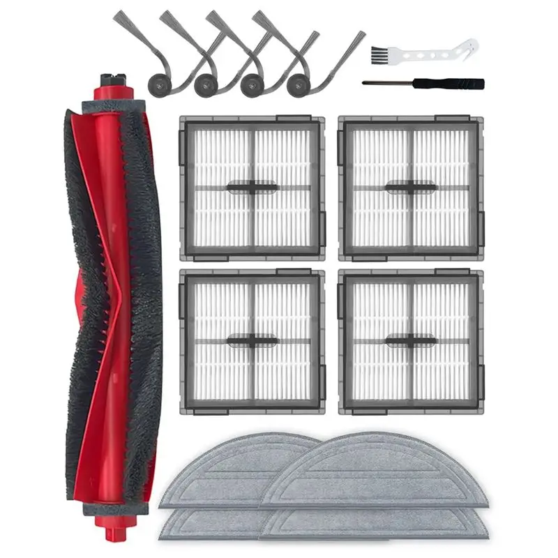 15 Piece Accessory Sets For Roborock Q10 S5/Q10 S5+ Robot Vacuum Cleaner, Replacement Parts-A36R