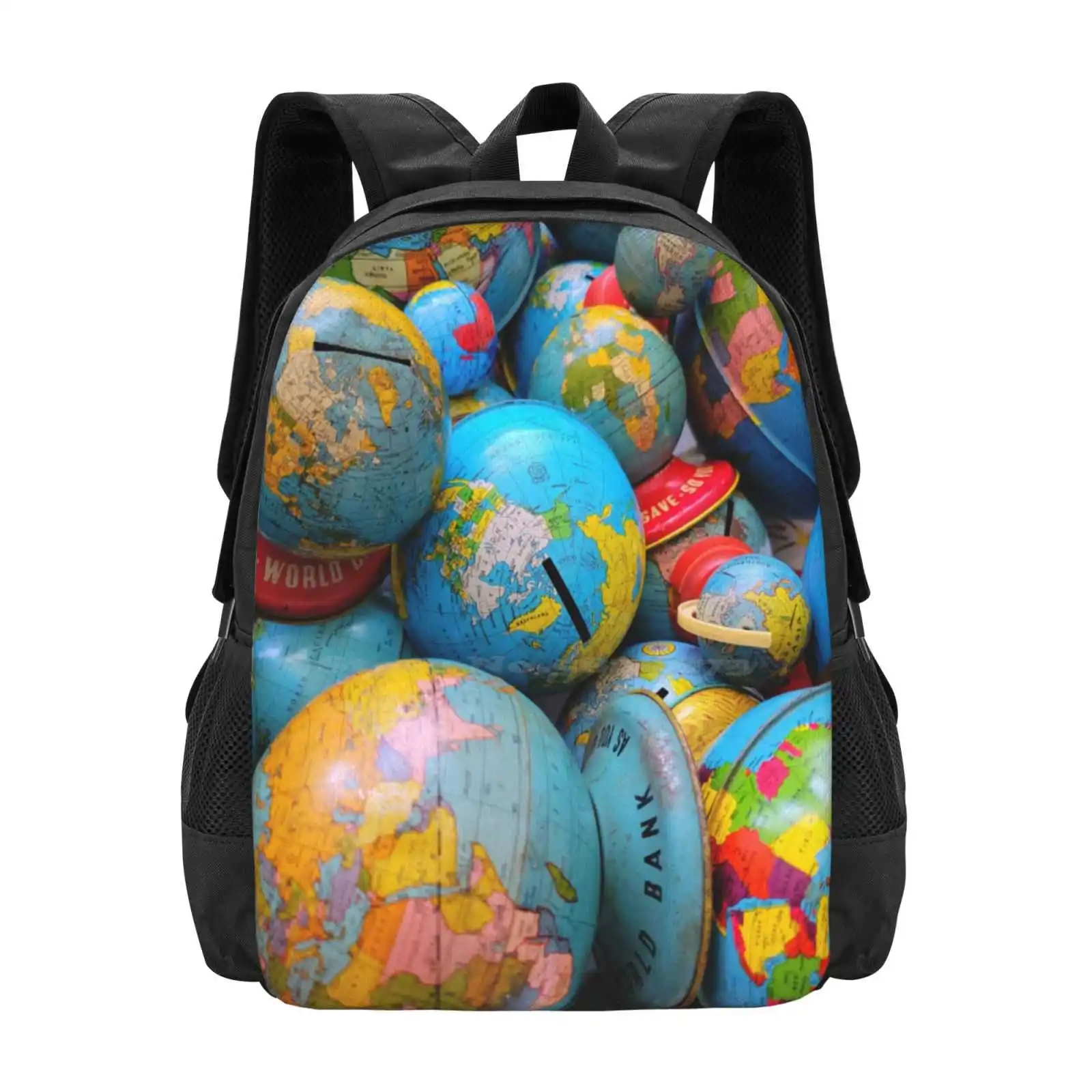 Vintage Globes Hot Sale Schoolbag Backpack Fashion Bags Vintage Globe Tin Globe Globe Bank Toy Globe Antique Globe World Earth