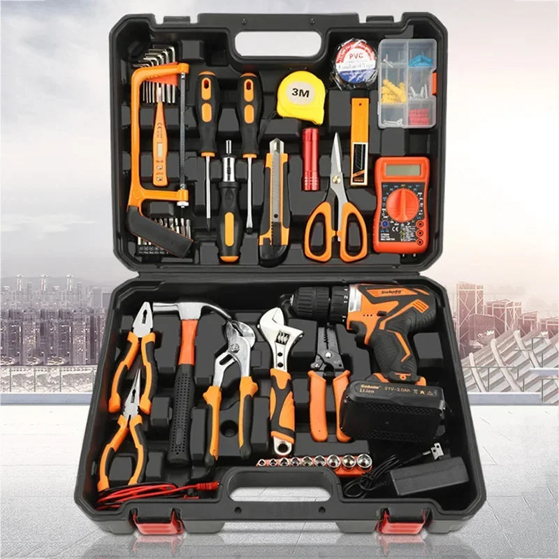 Waterproof Complete Tool Box Folding Profesional Electric Drill Tool Box Hard Case Bucket Caja De Herramientas Toolbox Home