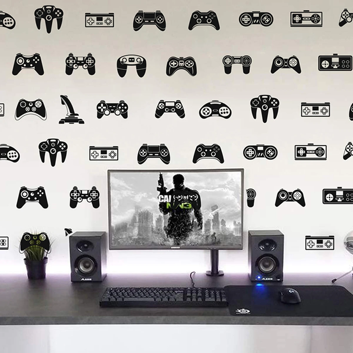 Watercolor Controller Game Wal - огляд і ціна Gaming Console Wallpaper