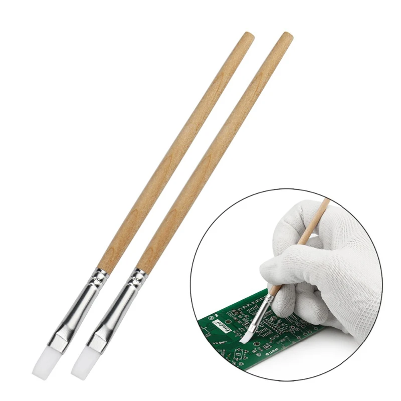Riparazione strumenti puliti spazzola per la pulizia della polvere morbida con manico in legno per Tablet cellulare strumenti di riparazione per PC portatile