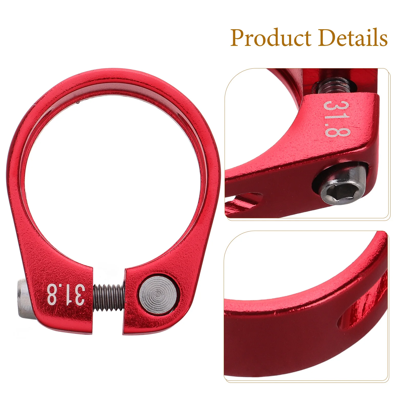 مقعد دراجة آخر المشبك سبائك الألومنيوم الإفراج السريع ل الطريق الجبلية ركوب الدراجة مقعد أنبوب كليب تحديد طوق الدراجة