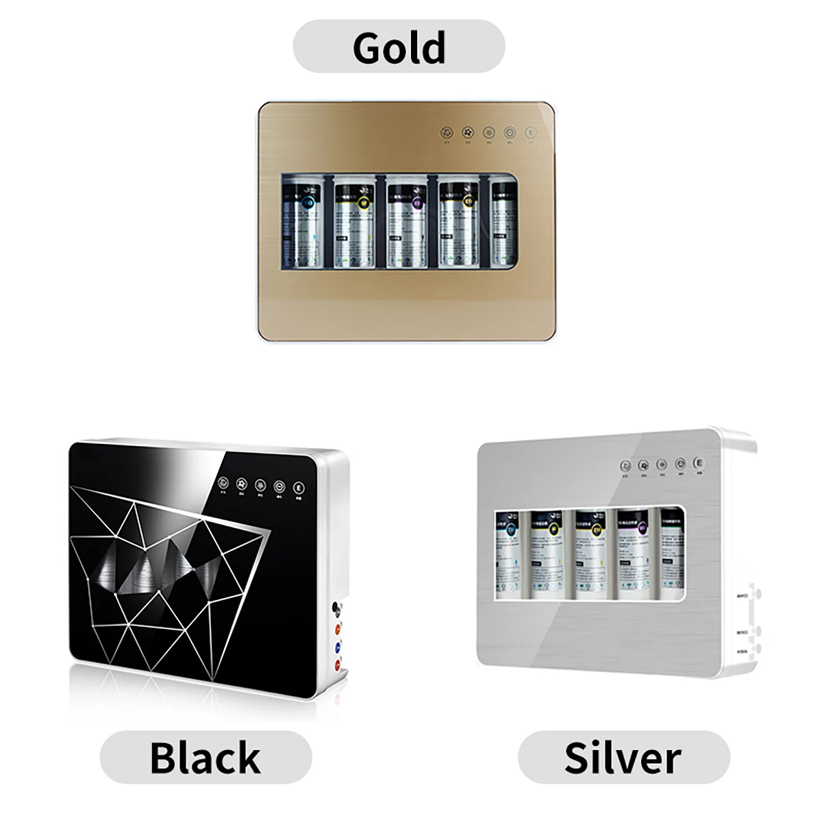 جهاز تنقية المياه للترشيح الفائق للمطبخ مكون من 5 مراحل لا يتطلب كهرباء، سهل التركيب وإزالة البكتيريا/الصدأ/الرواسب #4