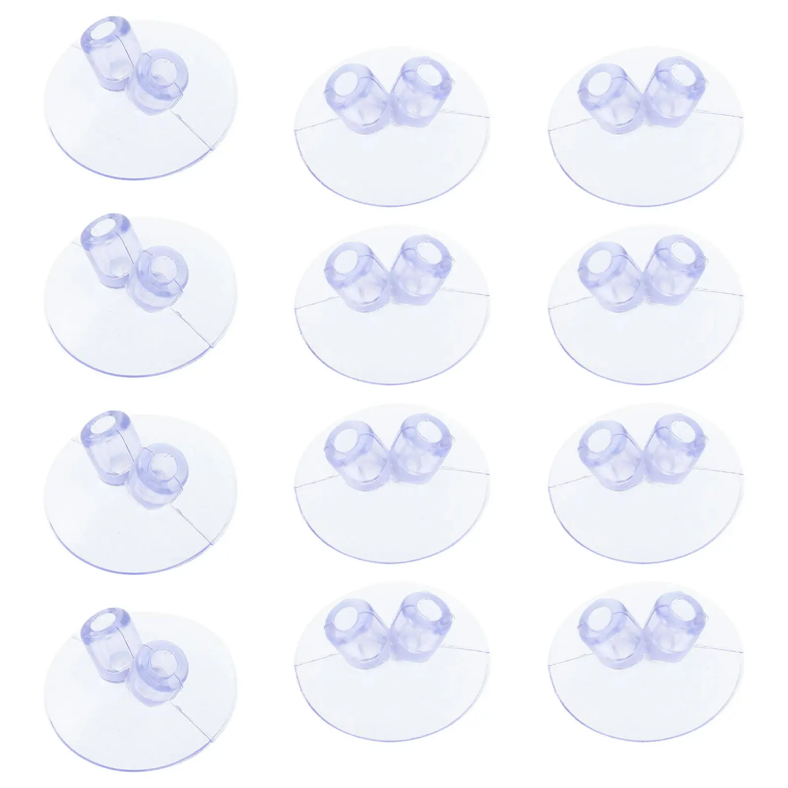 20Pcs Car Flag Suction Cup Pole Holder Transparent Double Hole Mount Heavy Duty Car Truck Rv Window Flagpole Bracket - view 4