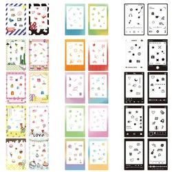 3-Inch Photo Border Sticker Patteren Cartoon Camera Decoration Stickers For Fujifilm Instax Mini Liplay 12 40 Evo SE 11 Camera