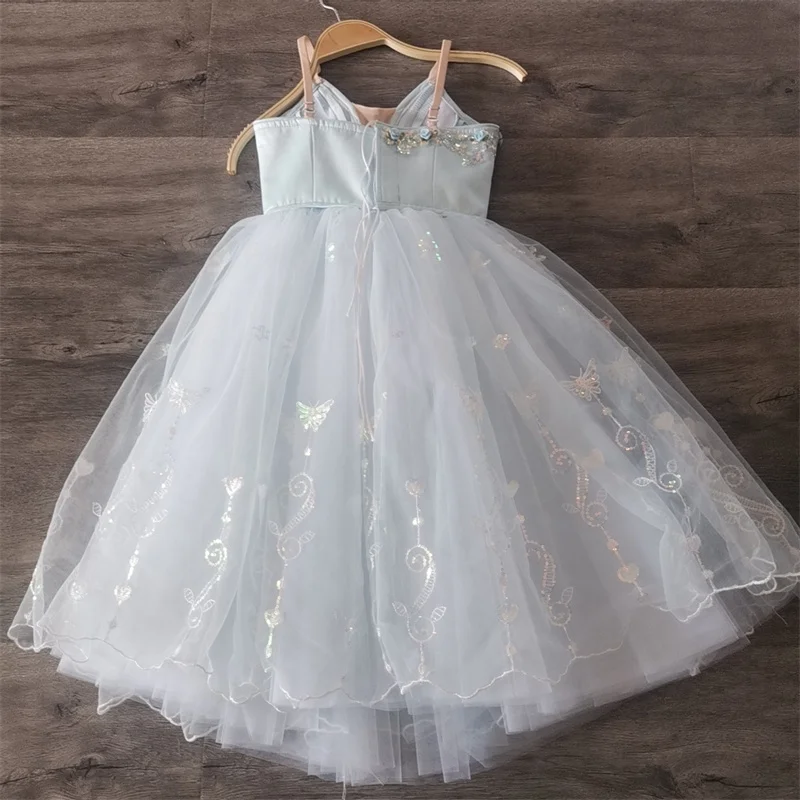 Professional High Quality Custom Size Custom Color Kids Girls Women Adult Performance Wear Ballet Costumes Long Romantic Tutu