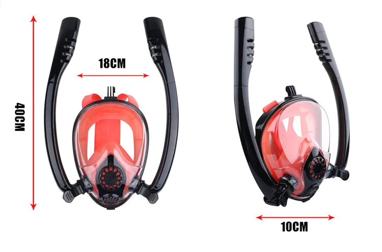 The popular low capacity silicone diving mask is suitable for free diving