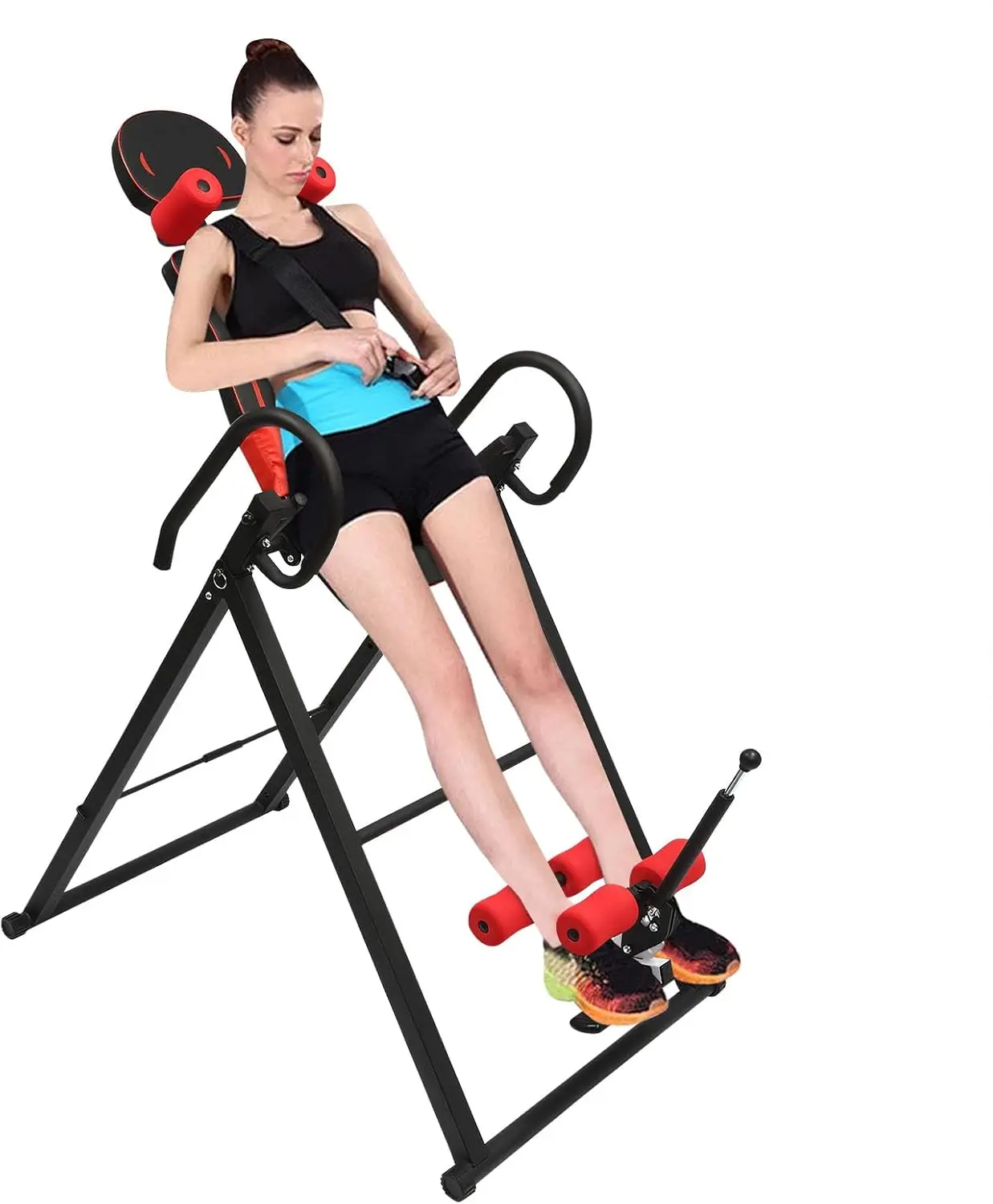 Inversion Table, Back Stretcher Machine-330.7 lbs Capacity, Adjustable Protective, Adjust Height for Pain Relief Therapy