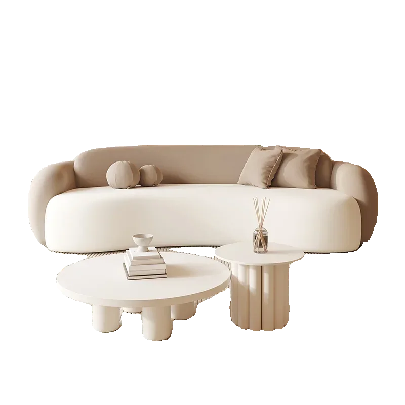

curved special-shaped sofa, small apartment clothing store ，negotiation cream wind B & B can be dismantled and washed