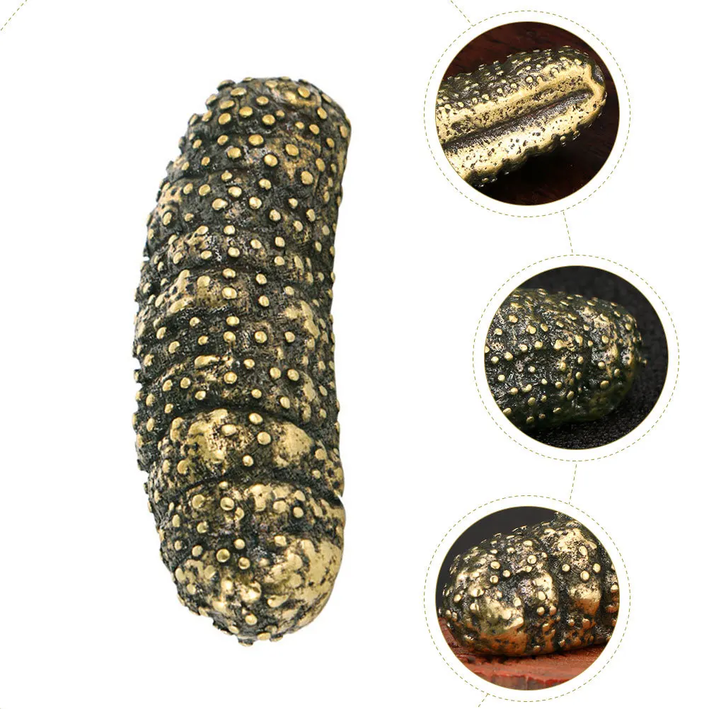 

Bronze Trepang Retro Desktop Ornament Home Decor Statue Brass Craft Tabletop Decoration Vintage Style