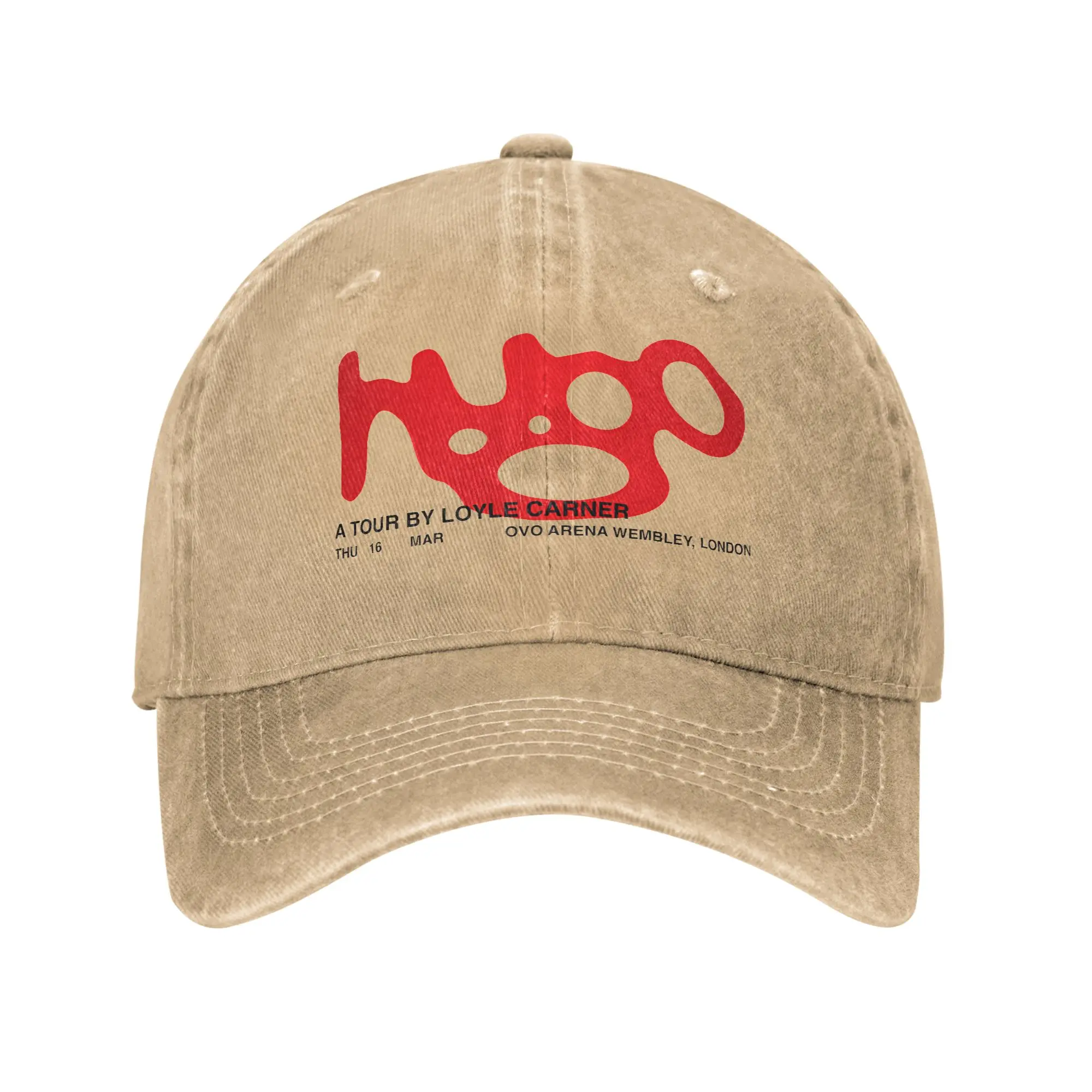 Loyle Carner Hugo Tour London Logo Fashion Baseball Cap  Plain Summer Woman Cap  Parade Summer Woman Cap
