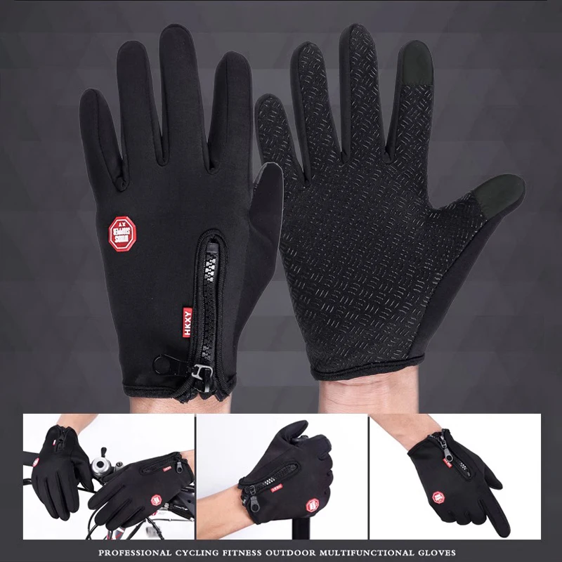 Winter Men's And Women's Warm Gloves, Waterproof And Skin Friendly Touch Screen, Suitable For Cycling And Skiing