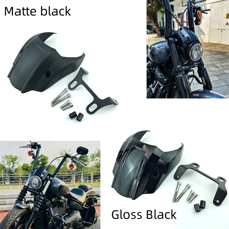 Motorcycle Front Headlight Outer Fairing Cover For Harley Softail Street Bob FXBB FXBBS Breakout FXBR/S 2018-2022