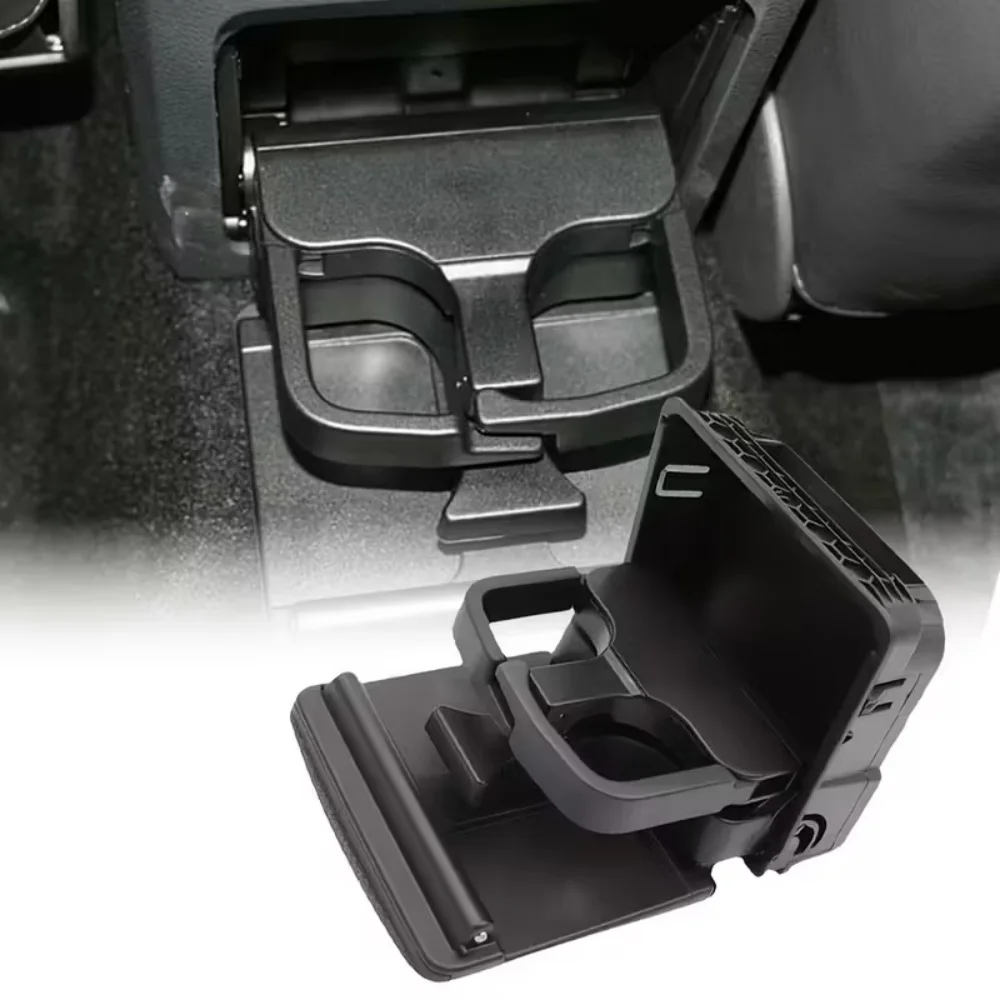 

1PC ABS Central Console Armrest With Rear Cup Drink Holder For VW Golf-MK5 MK6 2006-20111K0862532F Black