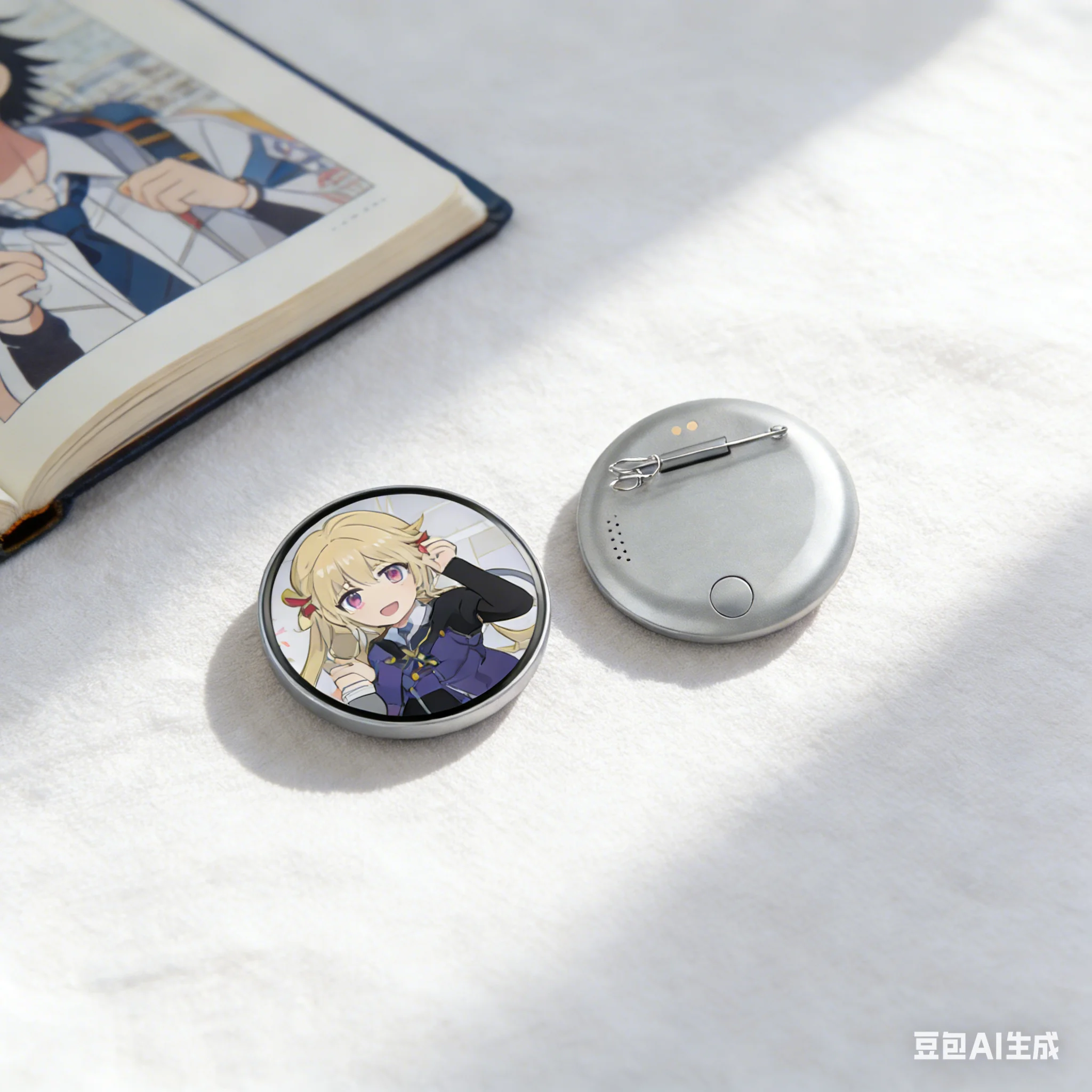 

Electronic Dynamic Badge Smart Wireless Anime Digital Badges Can Transfer Photos Dynamic Display With 30-Hour Battery Life