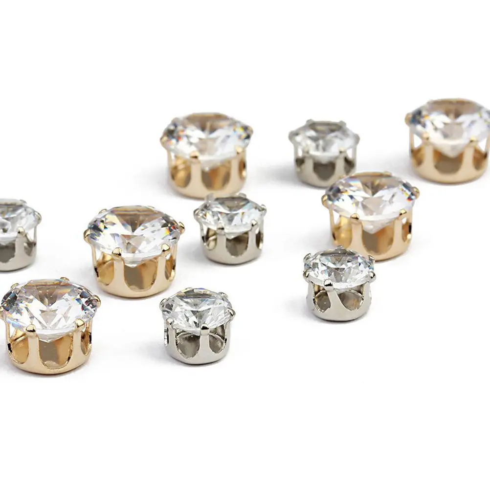 50 pcs 6Mm Round Zircon Stone Settings For Diy Rings Copper Base Rhinestone Jewelry Making Craft Kit Wedding Party Gift Women view 6