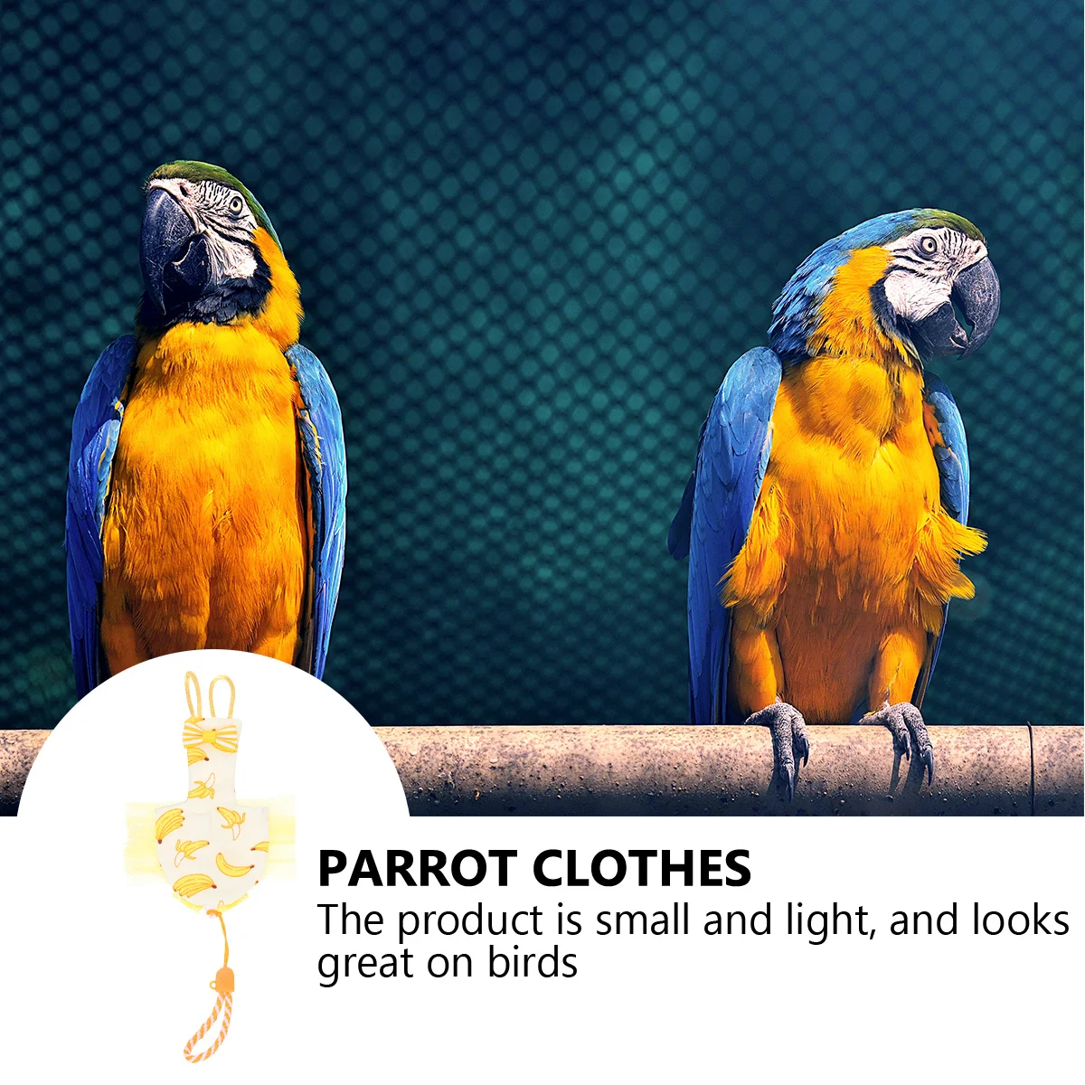 

Parrot Clothes Dog Costumes Pet Bird Cloak Small Animals Diaper Flight Suit Conure Cotton