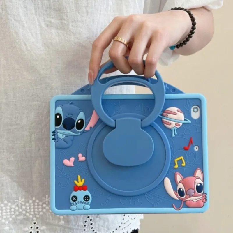 

for Xiaoimi Pad 5 5Pro 11in Pad 6Pro 11in Pad 7 7Pro 11.2in 3D Cartoon Disney Stitch With pen slot Child Tablet Protective Case