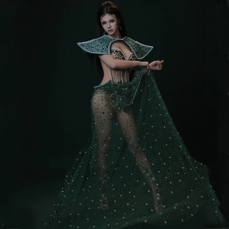 منظور الراين ارتداءها النساء المغني حفلة الذيل فستان المرحلة الزي بار ملهى ليلي Ds Dj Gogo ملابس رقص #6