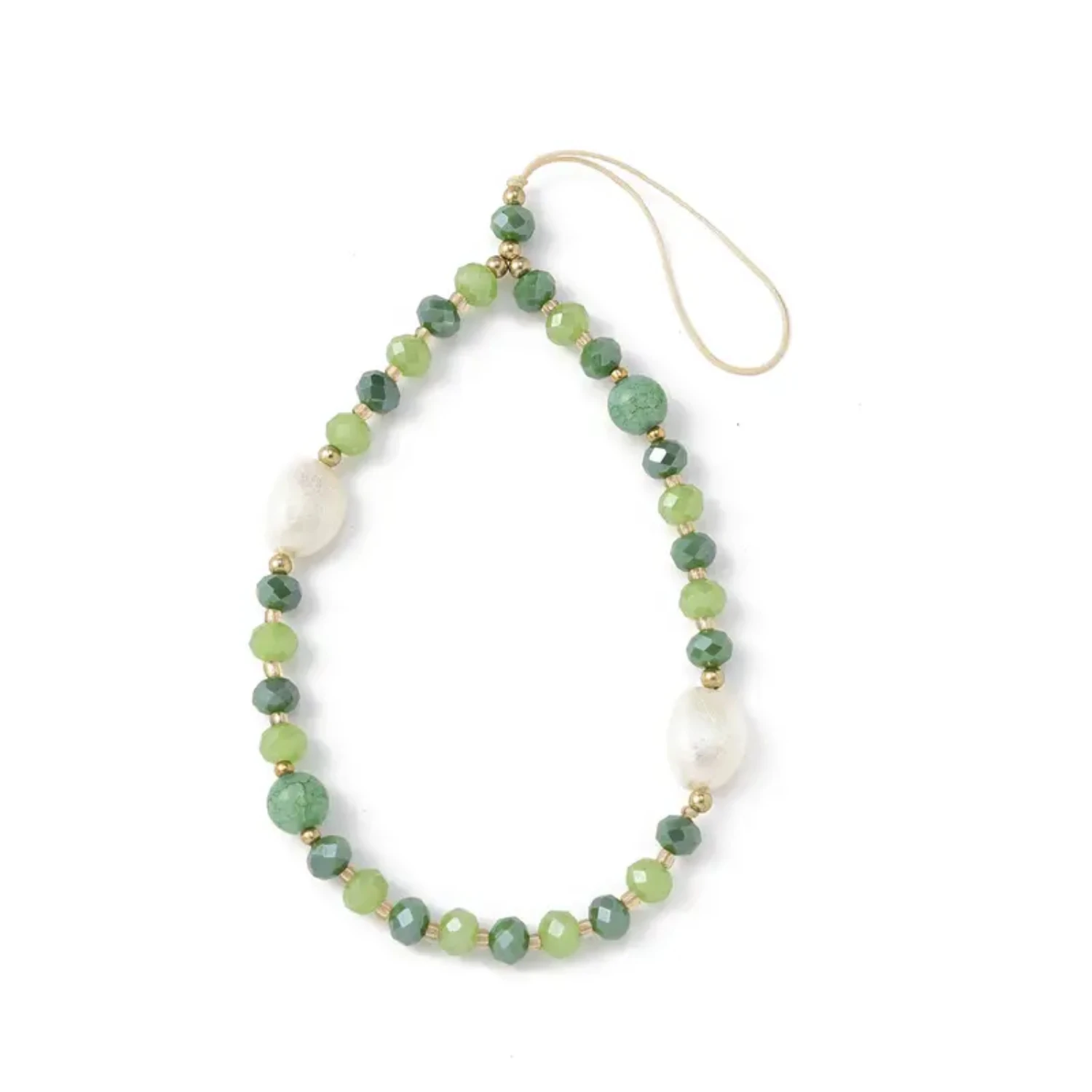 

Phone Charms Handmade Cell Phone Chain Wrist Strap Lanyard Natural Chip Stones Pearl Beaded Phone Charm For Women Girls Phone Ac