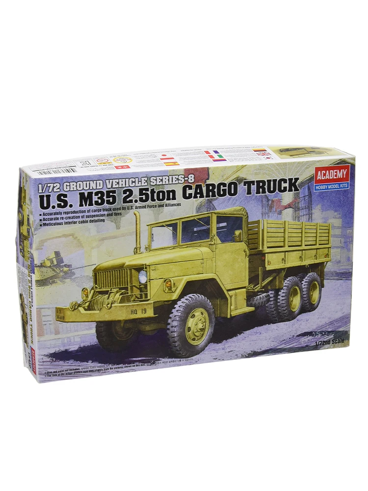 Academy Assembling Model Kit 13410 US M35 2.5 Ton Cargo Truck 1/72