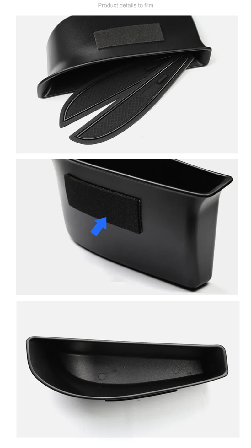 مقبض باب السيارة صندوق تخزين اكسسوارات باب السيارة حامل صينية منظم لفولكس واجن VW ID.4 ID4 ID 4 الملحقات الداخلية #5