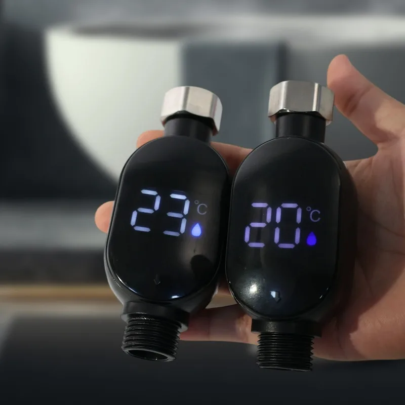 Medidor de temperatura del grifo, impermeable, inteligente, LED, temperatura de la ducha, pantalla Digital, agua de baño de bebé para el hogar, baño y cocina