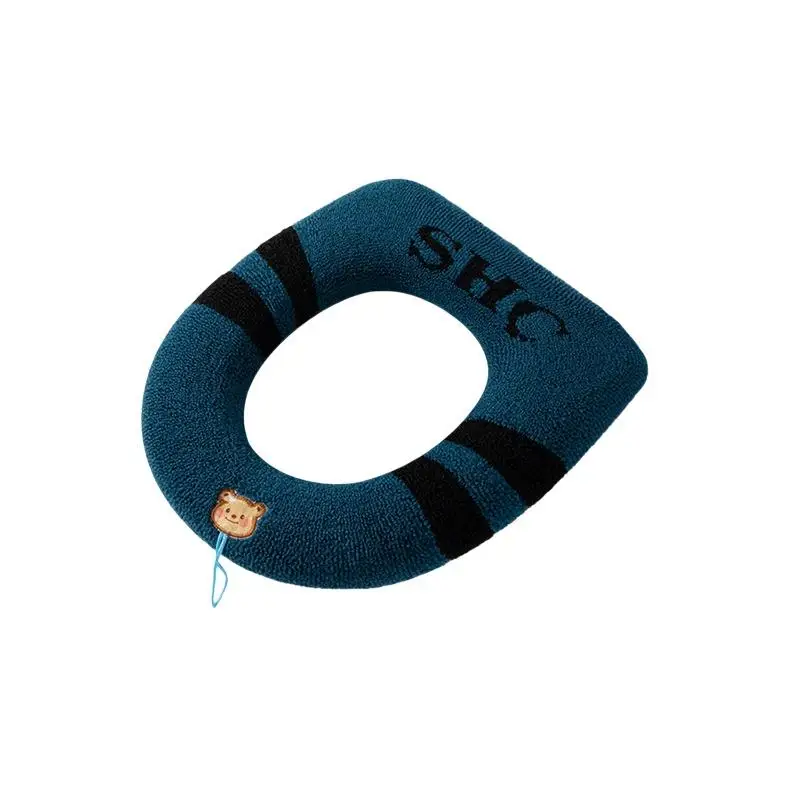 Hot Sale 1Pcs Bathroom Toilet Seat Cover Soft Warmer Washable Mat Cover Pad Cushion Seat view 5