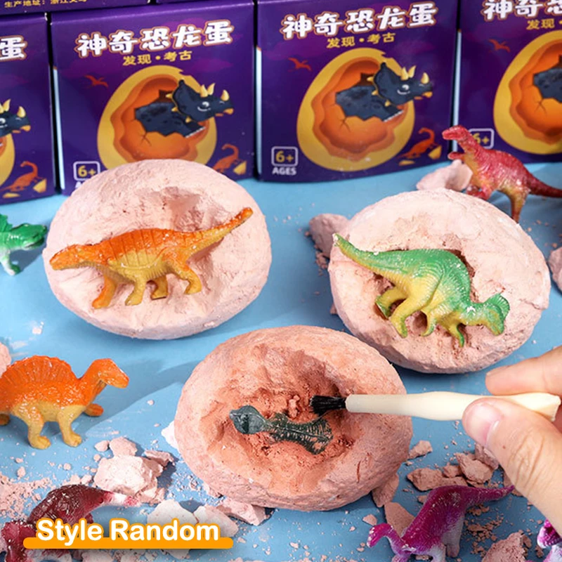 

1 шт. Игрушка-модель яйца динозавра Тираннозавра из парка Юрского периода, научные археологические наборы для раскопок, развивающие игрушки для мальчиков #