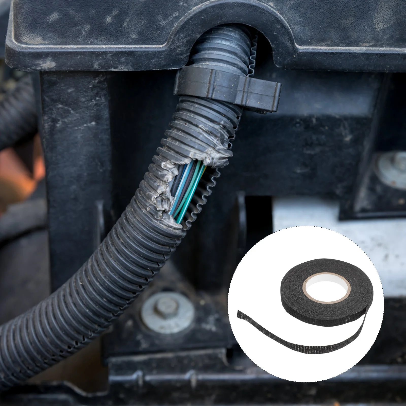 

1 Roll Wire Harness Cloth Tape with Abrasion Resistance Self Adhesive Fleece Fabric for Automotive Interior Wiring