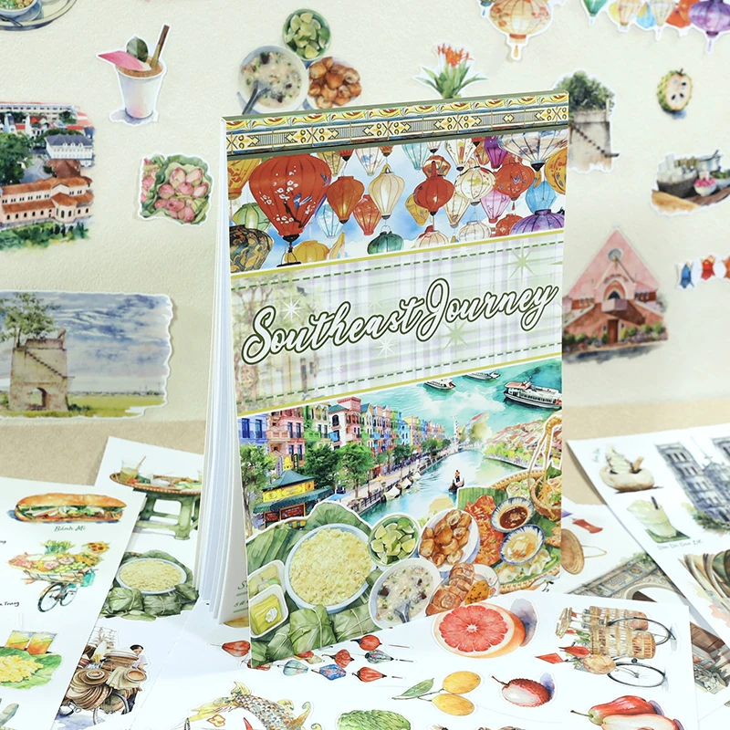 20Sheets Large Size Waterproof Dual-Material Urban Elites Washi PET Sticker Book Business Suit Stickers Set For Scrapbooking