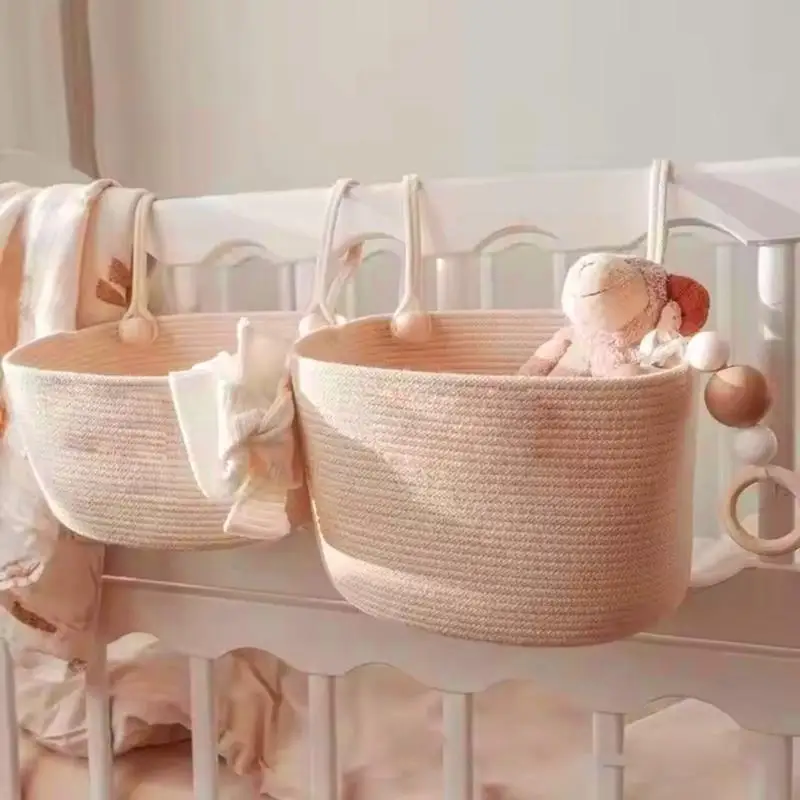 Hộp đựng đồ nôi trẻ U13F Hộp đựng giỏ dây bông Giải pháp lưu trữ nhẹ