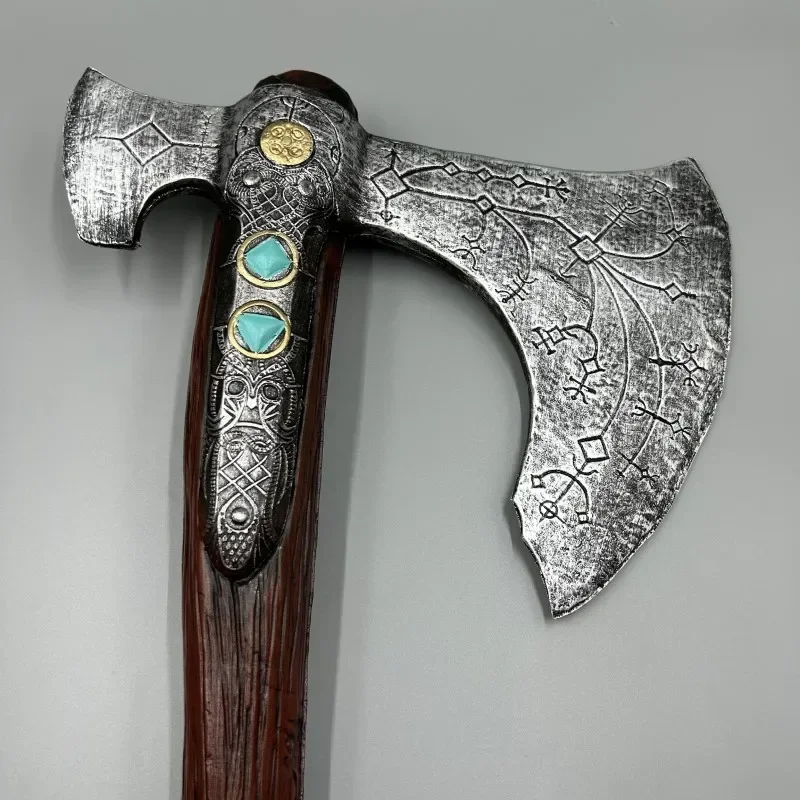 92cm deus da guerra leviatã machado arma modelo material do plutônio destacável kratos espada samurai ornamentos coleção brinquedo de exibição de mesa