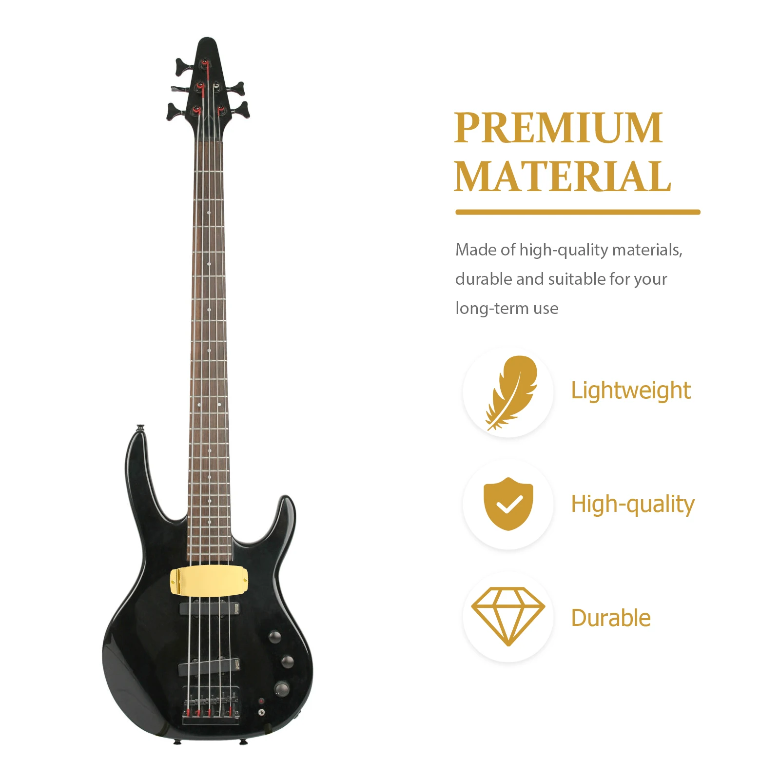

Bass Protective Cover Pickup Zinc Alloy Durable Practical Space-saving Accessories Gifts Guitar Parts Bass Instruments Protect