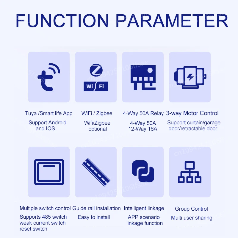 NEWTuya-Módulo de interruptor de relé inteligente Zigbee, 6-16 entradas, Control remoto de aparatos, 110V-240V, funciona con Alexa y Google Home