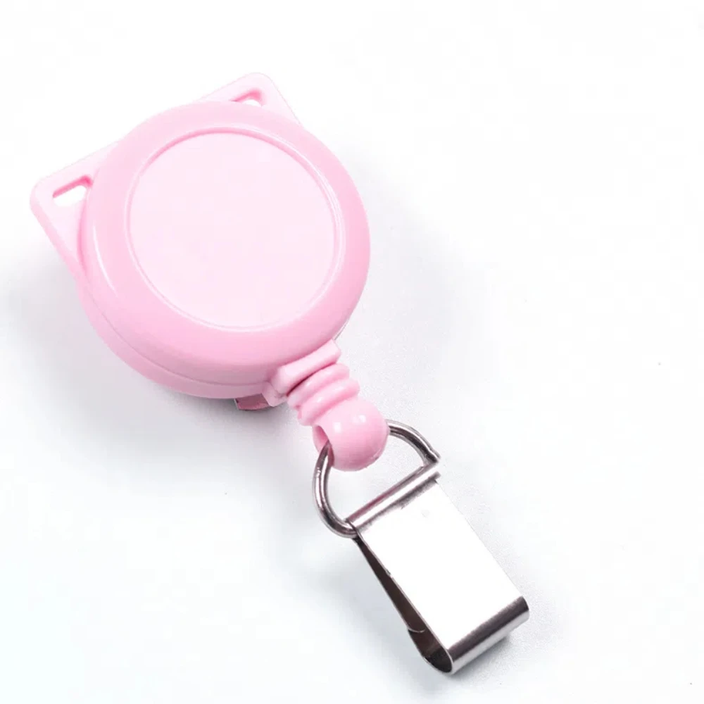 Mini Retractable Gourd Buckle Badge Reel Easy To Pull Buckle Cable Pulling Device Retractable Hanging Rope Badge Holder
