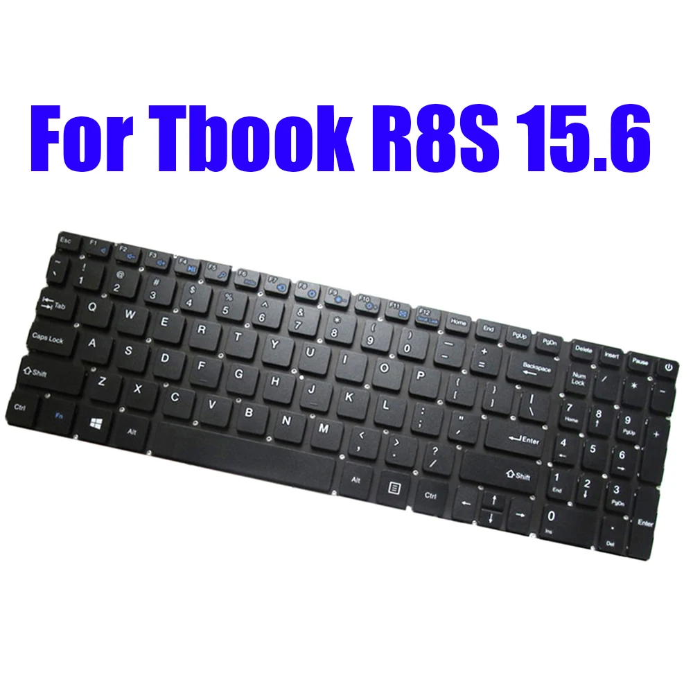 

English US Replacement Laptop Keyboard For T-bao For Tbook R8S 15.6 Black Without Frame （Version One）